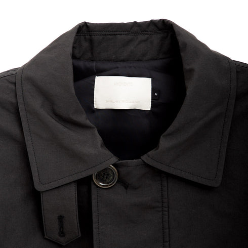 Amomento Padded Cotton Nylon Jumper Black AM24FWM04JP Degli Uberti